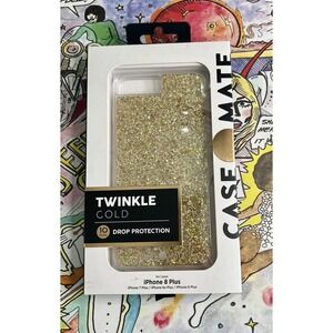 Case-Mate Case Apple iPhone 8 Plus 7 Plus/6s Plus/6 Plus Twinkle Gold